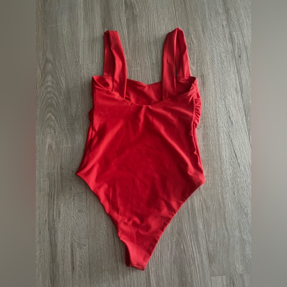 Revolve TulaRosa Women’s Flirty One Piece in Red Bathing Suit - Size Medium - Picture 6 of 9